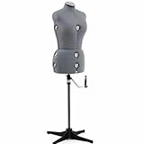 SINGER Female Adjustable Gray Dress Form Fits...