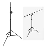 LimoStudio 2 Way Use Tripod & Boom Arm Stand,...