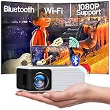 YOTON Mini Projector with WiFi Bluetooth,...