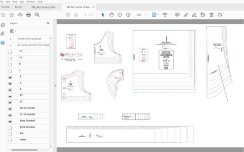 Mav Pack PDF Sewing Pattern (includes SVGs, A0 file, Projector File