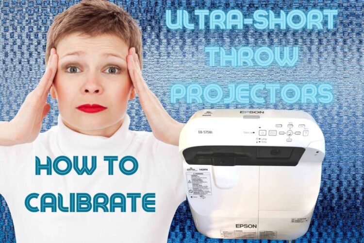 Calibrate UST projector for sewing