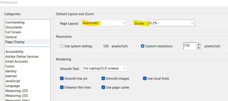 How to Set Default Zoom in Adobe - Projector Sewing