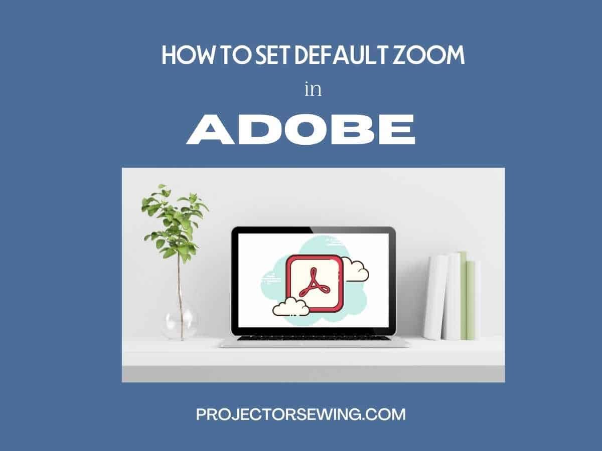 how to set default zoom in Adobe