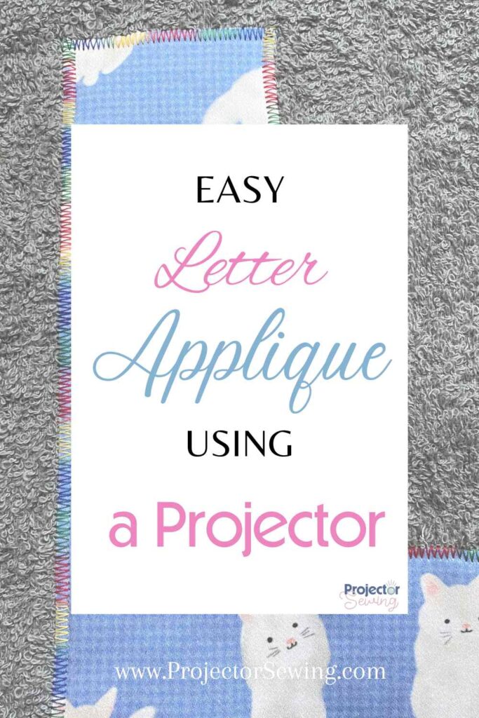 pin for easy letter applique