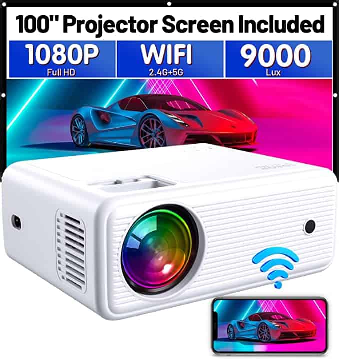 Proyector 4K con WiFi 5G y Bluetooth, Acrojoy 450 ANSI Native 1080P Mini  proyect