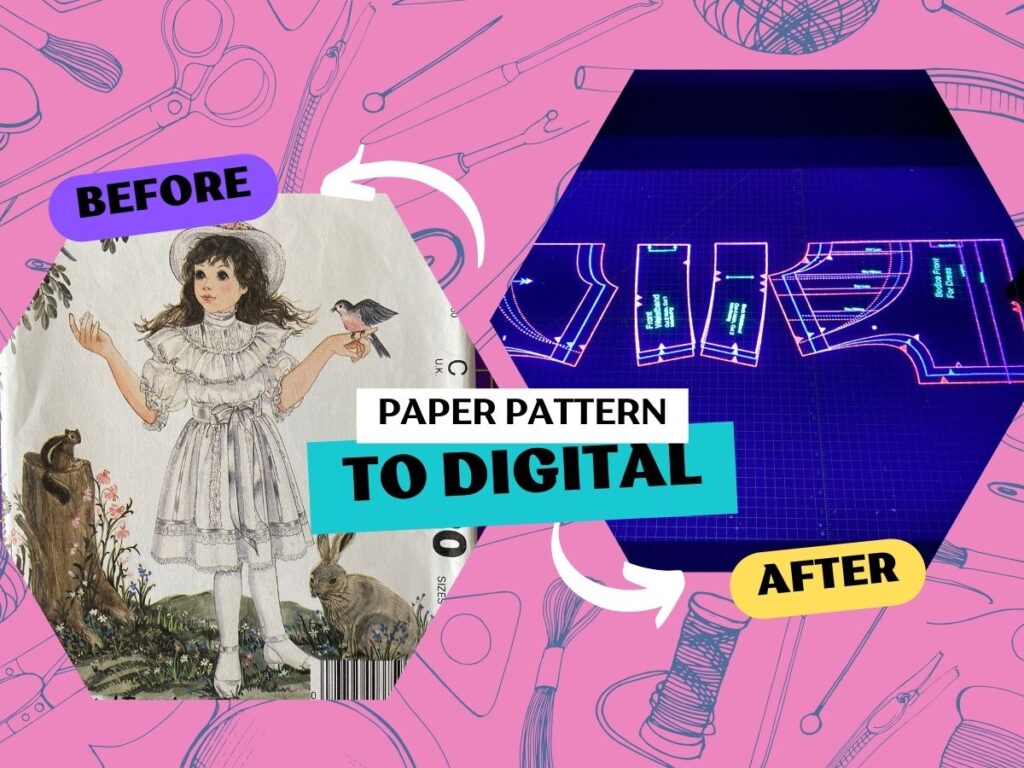 How to Digitize Paper Patterns! The EASY and FREE Way!