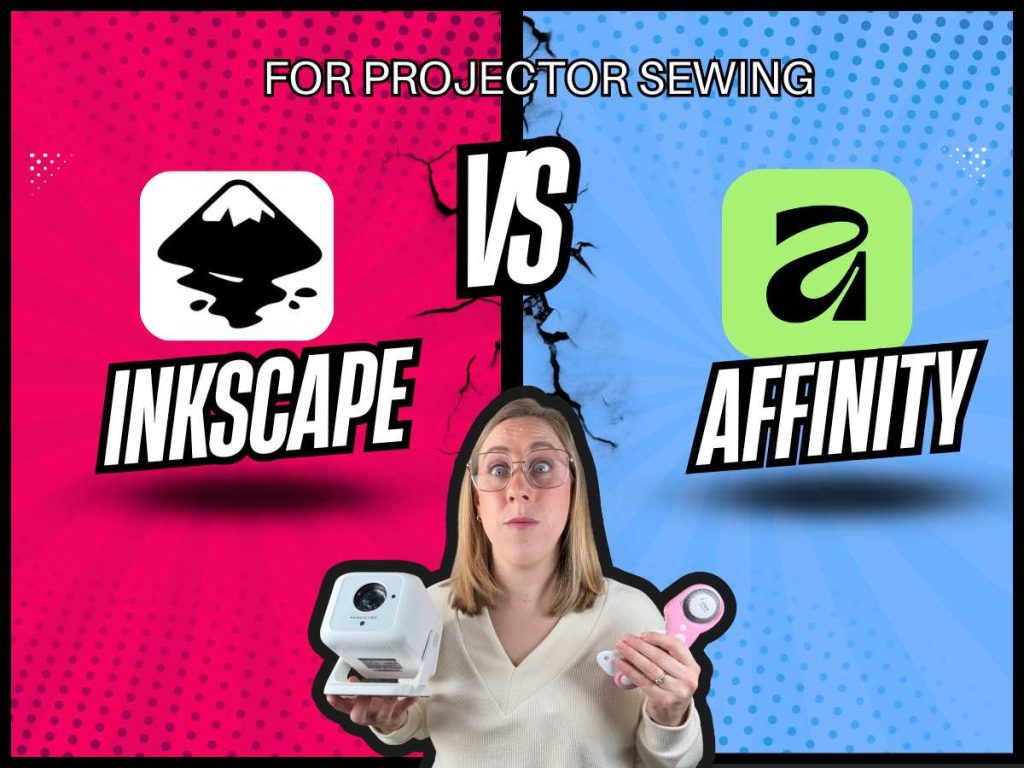 Inkscape logo vs. Affinity logo for projector sewing