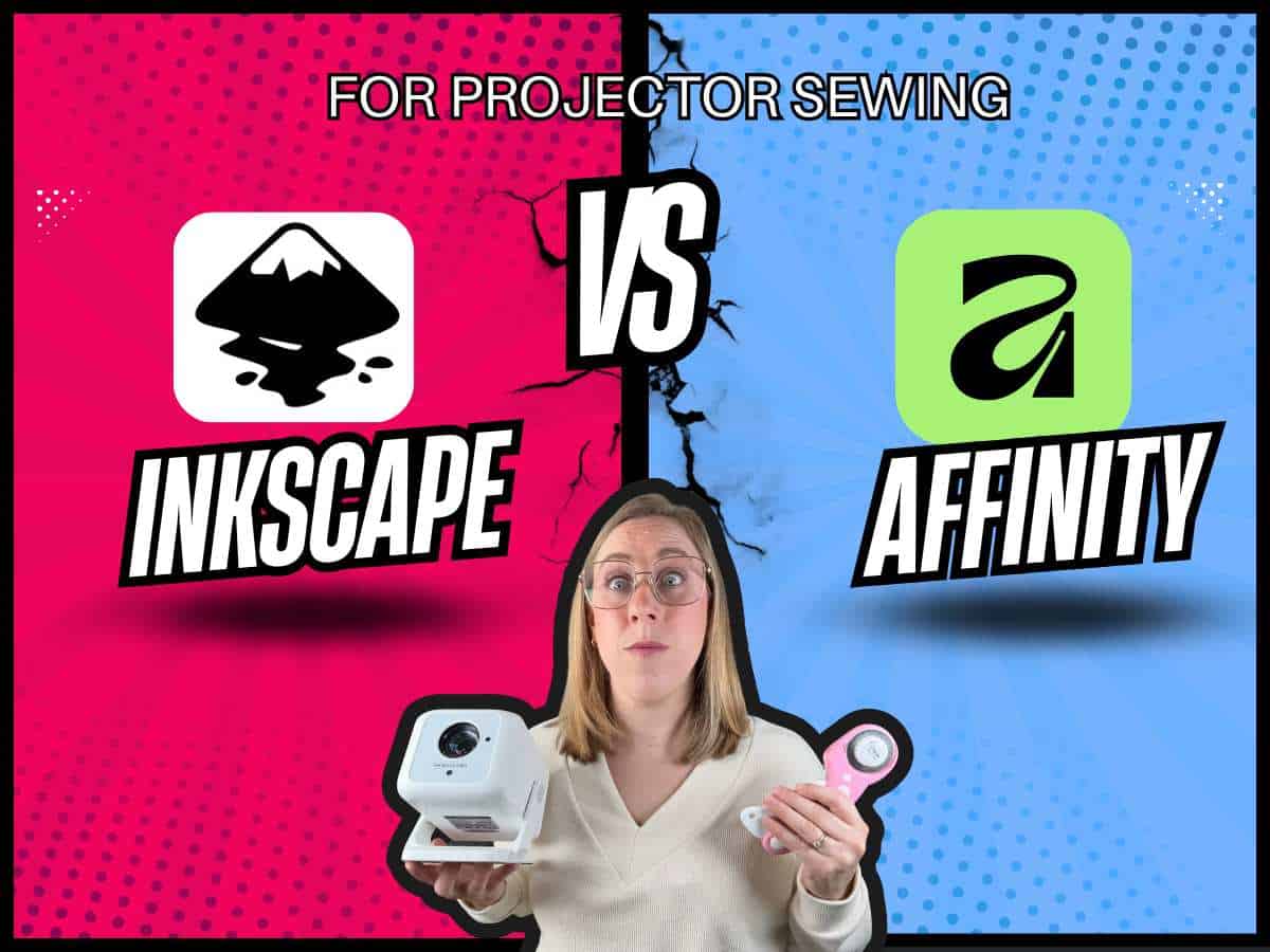 Inkscape logo vs. Affinity logo for projector sewing