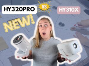 Comparing the HY320Pro projector to the HY310X for sewing